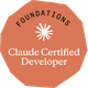 Claude Certified Developer – Foundations badge